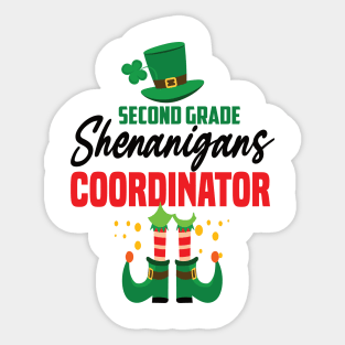 2nd grade St. patricks day teacher gift. Sticker